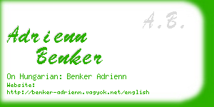 adrienn benker business card
